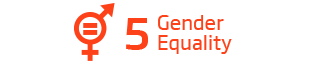 An image of the 5th Sustainability Goal, 'Gender Equality'