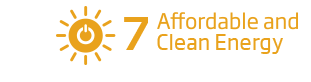 An image of the 7th Sustainability Goal, 'Affordable and Clean Energy'