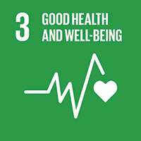 An image of the 3rd Sustainability Goal, 'Good Health and Well-being'