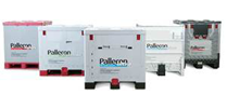 An image of 5 Pallecon containers on white background
